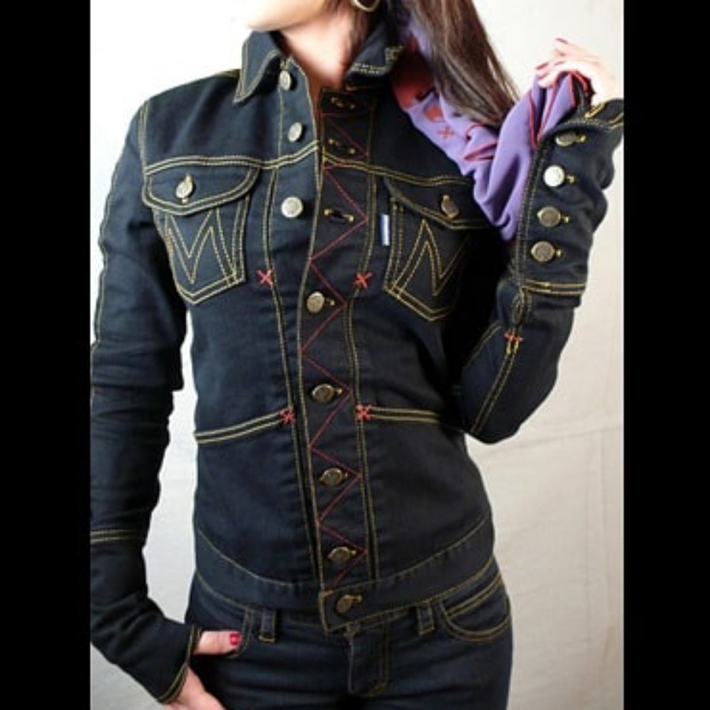 UNISEX Motor Montenegro Dark Washed Denim Jacket